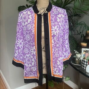 Bob Mackie button up simply fabulous, a must have for the collector size medium